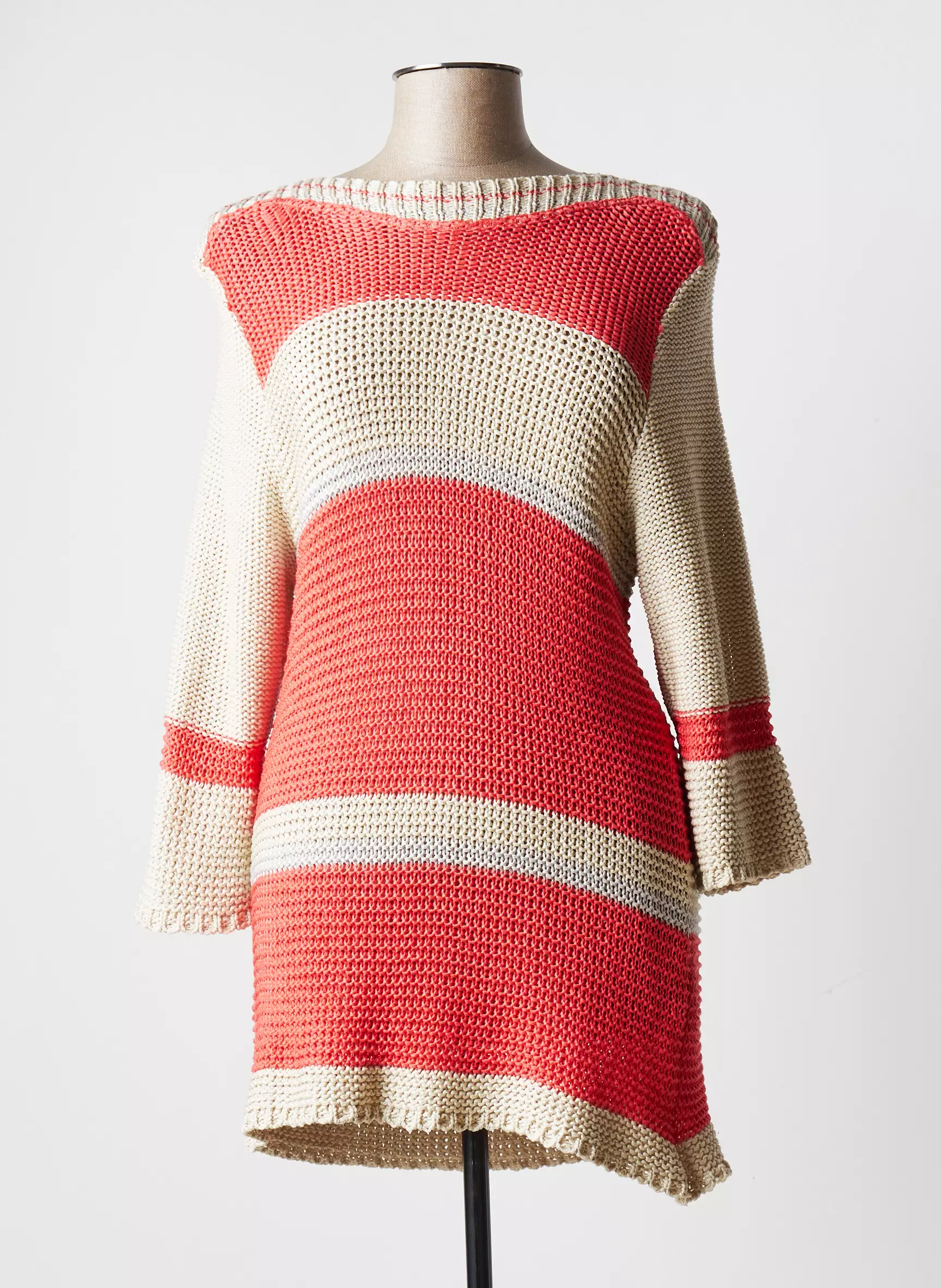 Jumfil Pull Tuniques Femme couleur orange