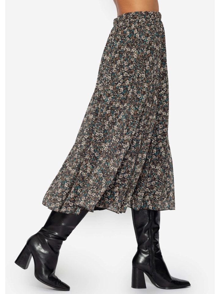 SASSYCLASSY Chiffon Rock in Braun günstig kaufen