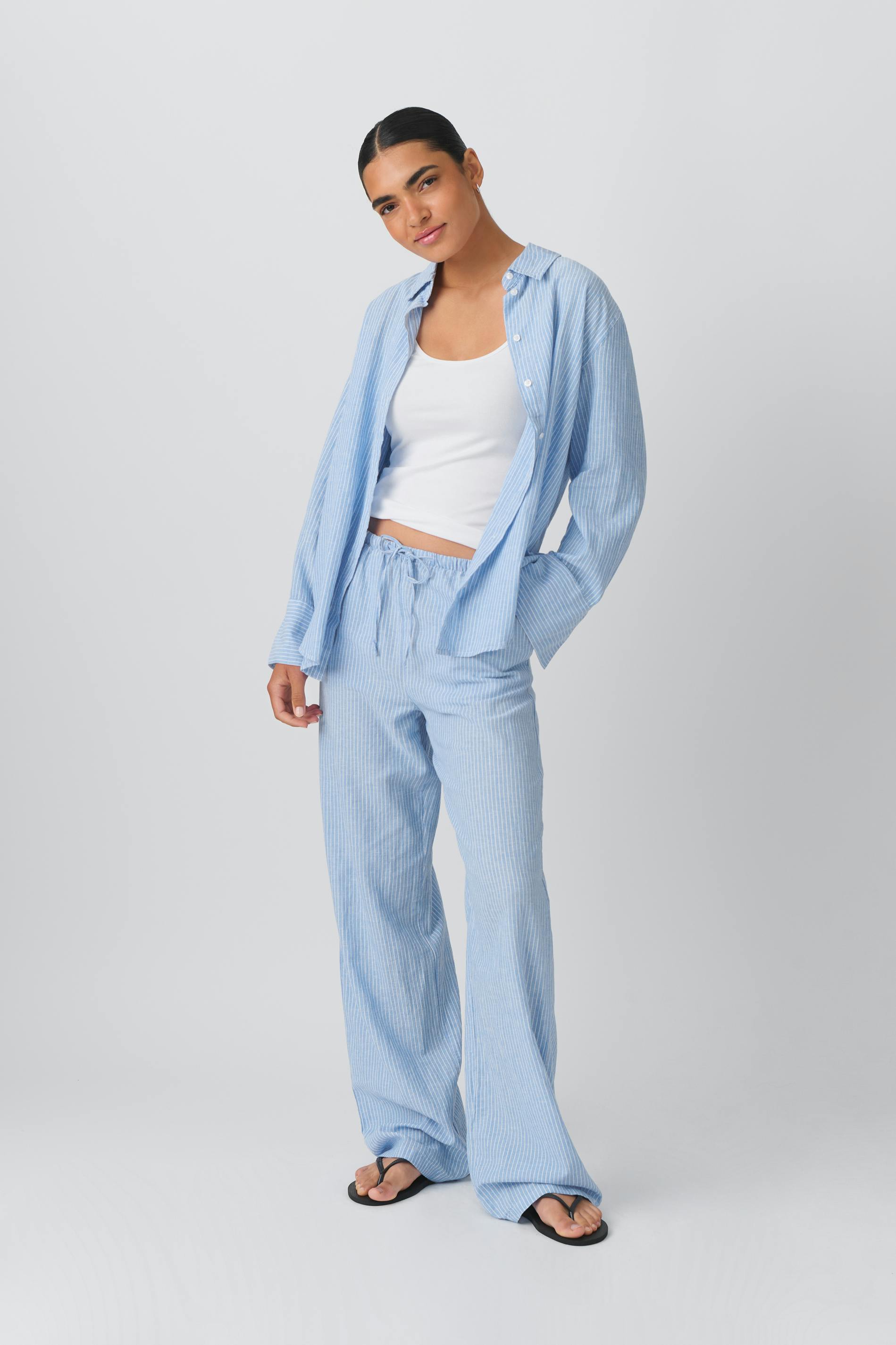 Linen blend shirt