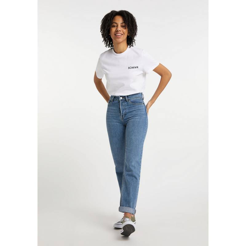 SOMWR T Shirt With Side Logo T-Shirt Damen