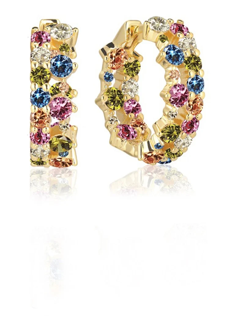 Sif Jakobs Livigno Creolo Piccolo gold-plated earrings