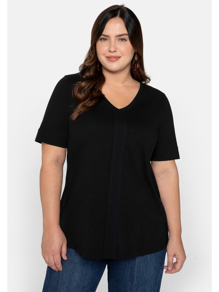 sheego T-Shirt in schwarz günstig kaufen