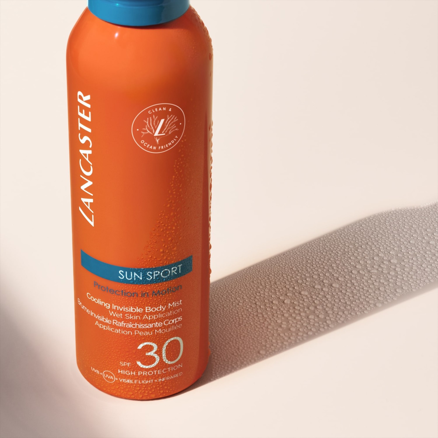 Lancaster Invisible Refreshing Mist do stosowania na mokrą skórę SPF30