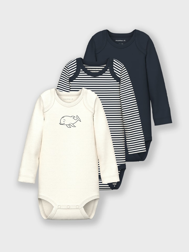 name it Body langarm 3er Pack NBNBODY 3P LS in dark sapphire günstig kaufen