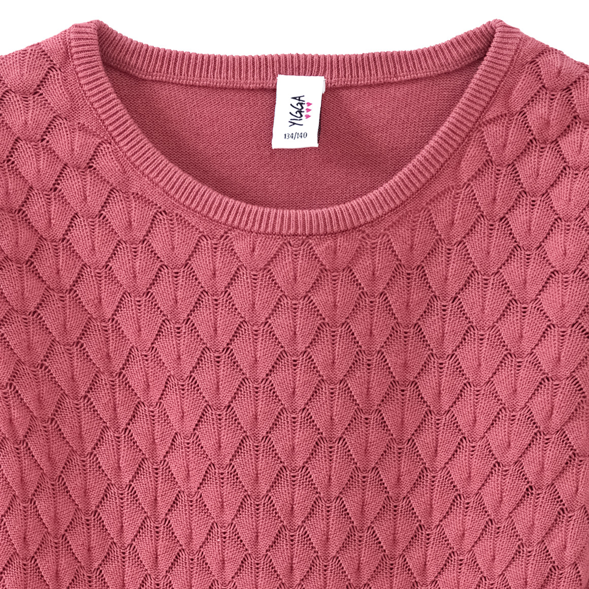Mädchen Strickkleid mit Struktur