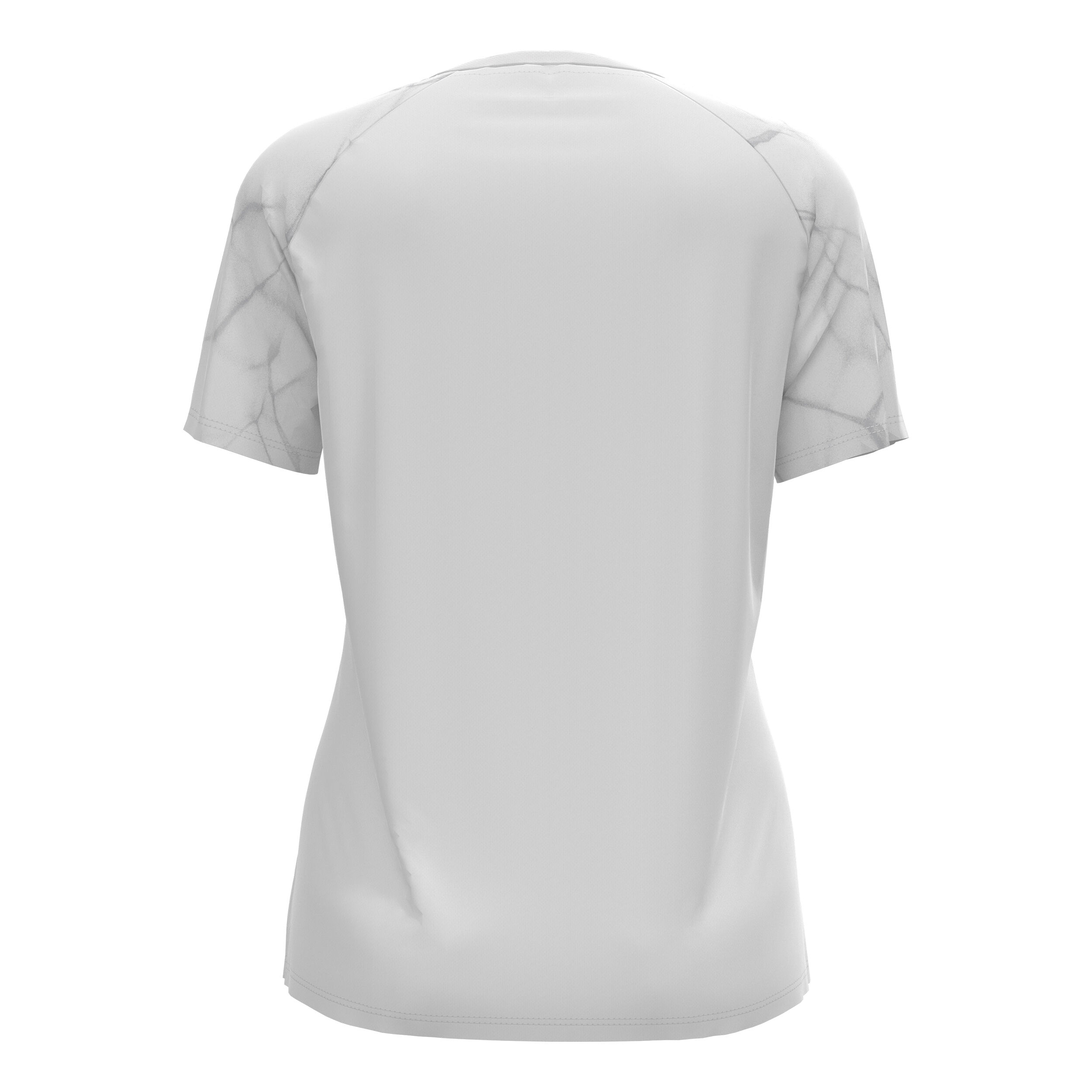 Essential Print Crew Neck Laufshirt Damen - Weiß
