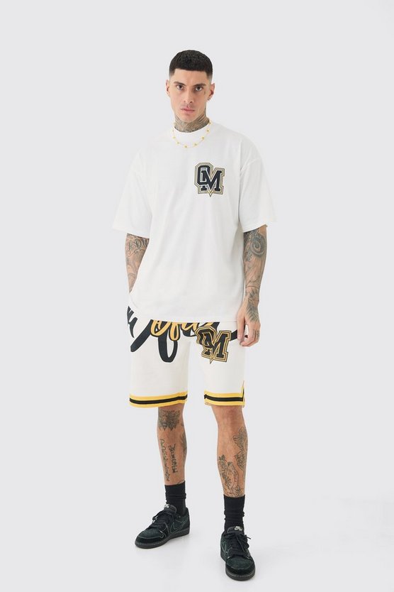 Tall Oversize Official Basketball T-Shirt & Shorts