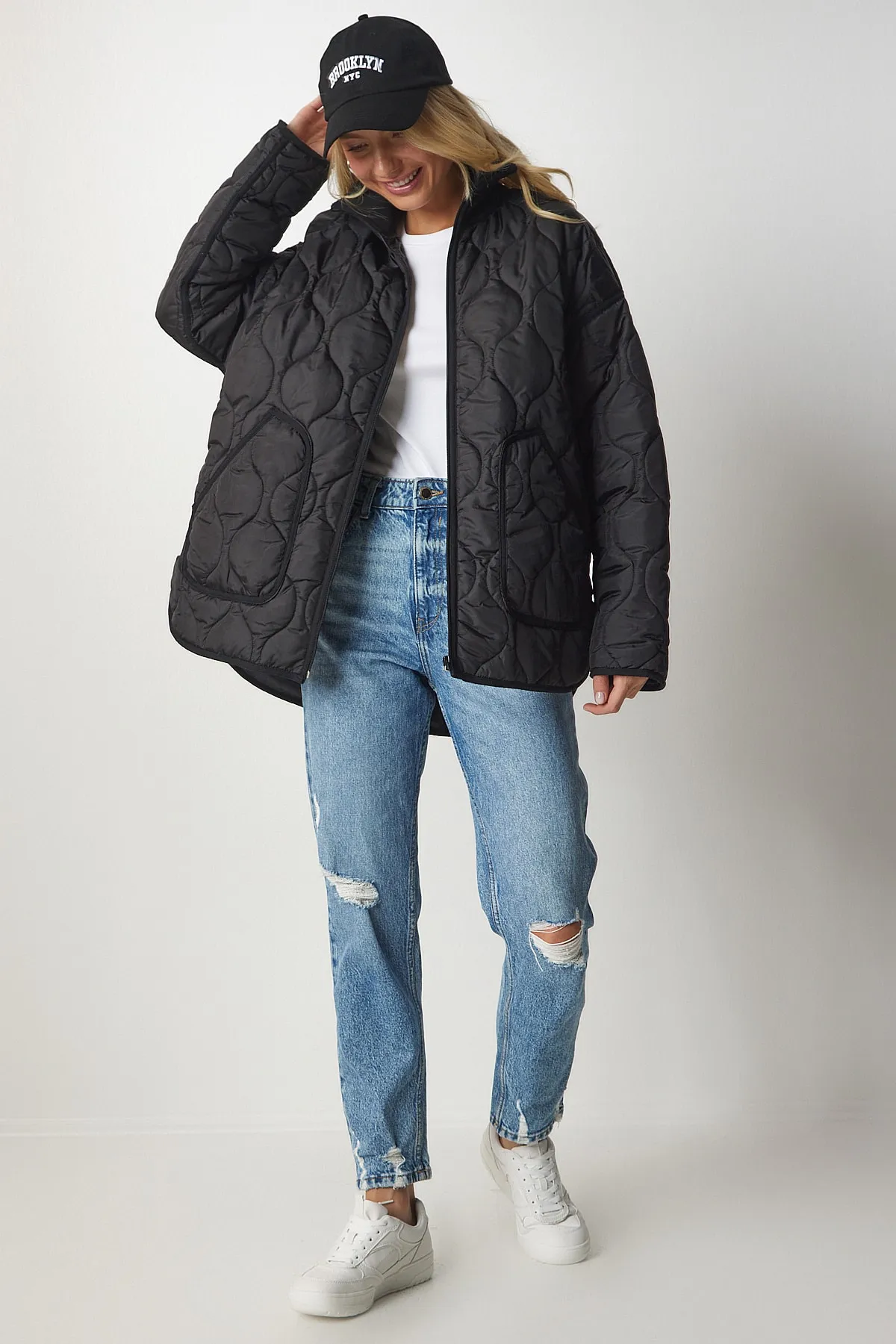 Happiness İstanbul  Winterjacke - Schwarz - Basic
