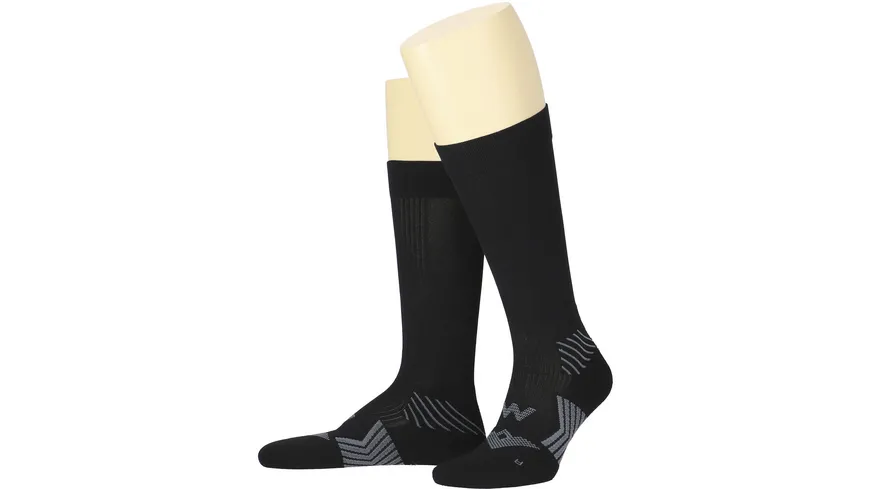 MOVE UP Unisex Kniestrümpfe Sport Kompression schwarz