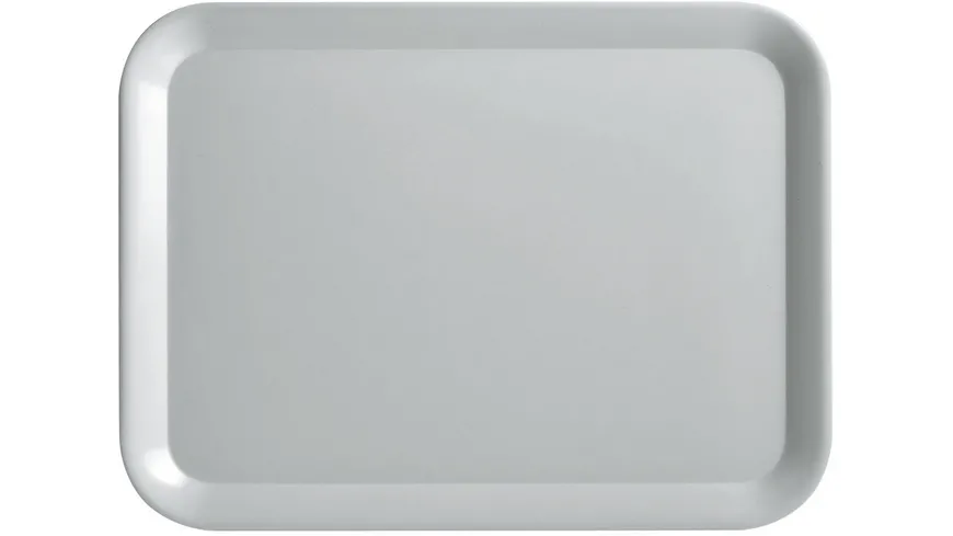 zeller Tablett aus Melamin 43,5x32,5 cm grau