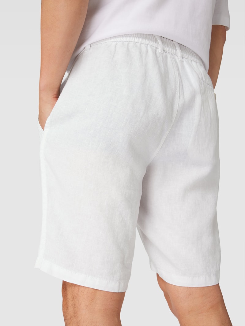 Bermudas mit elastischem Bund Modell 'BALU' in weiß