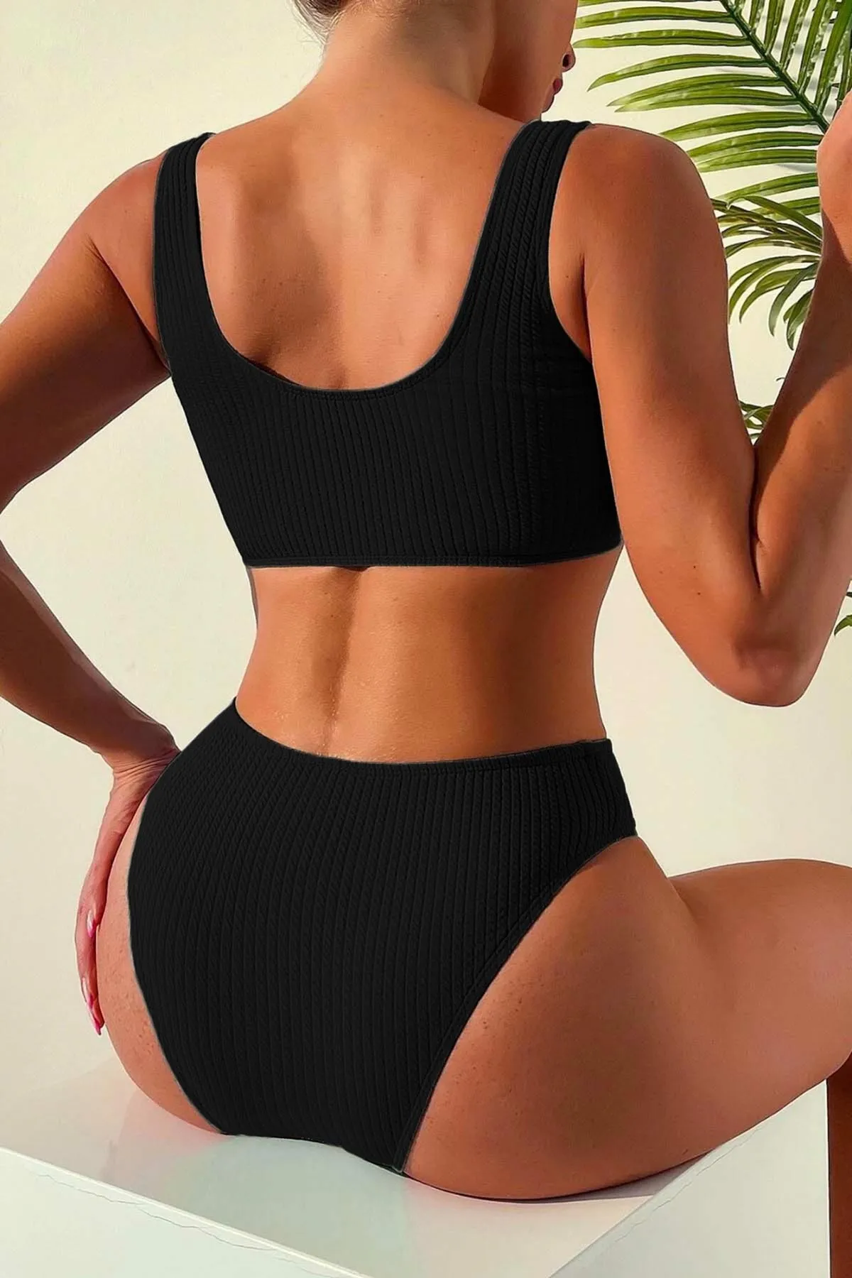 Angelsin  Spezielles Tankini-Bikinioberteil aus Twill