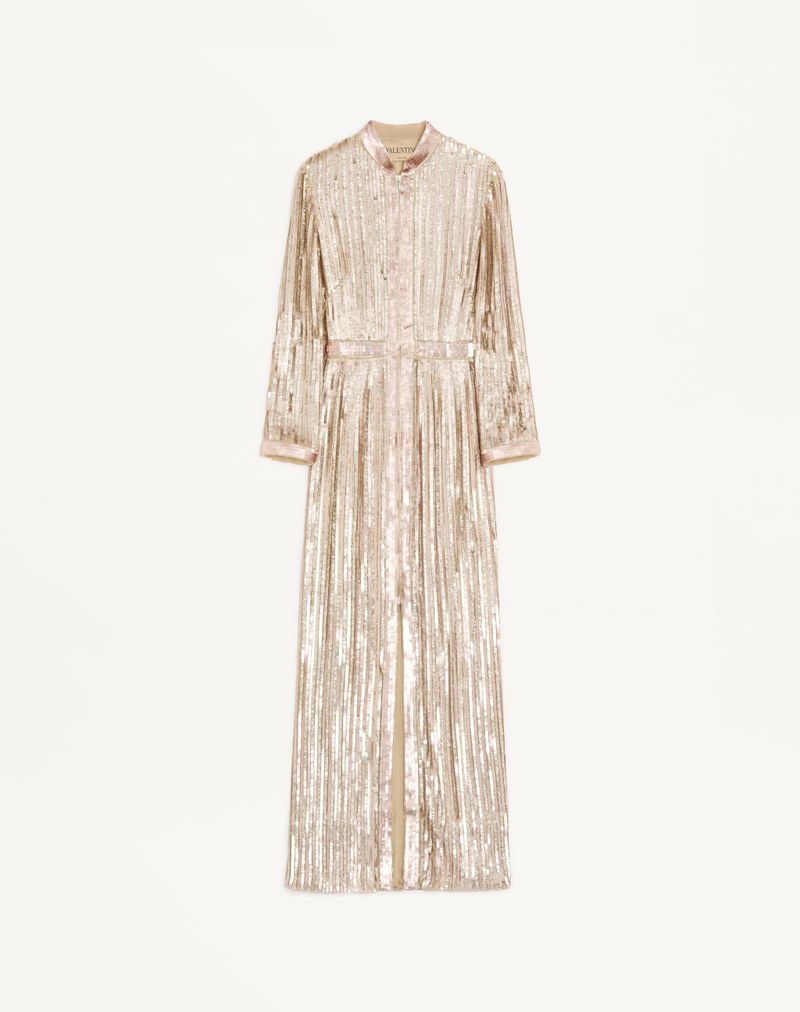 Robe en mousseline brodée