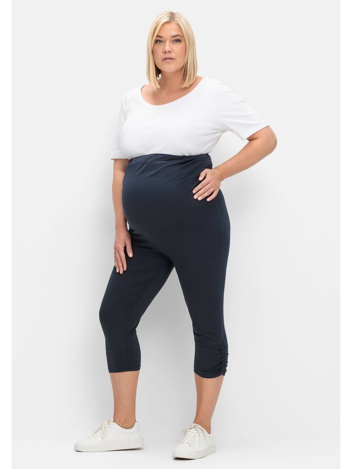 sheego Umstands-Leggings in tiefblau günstig kaufen 46