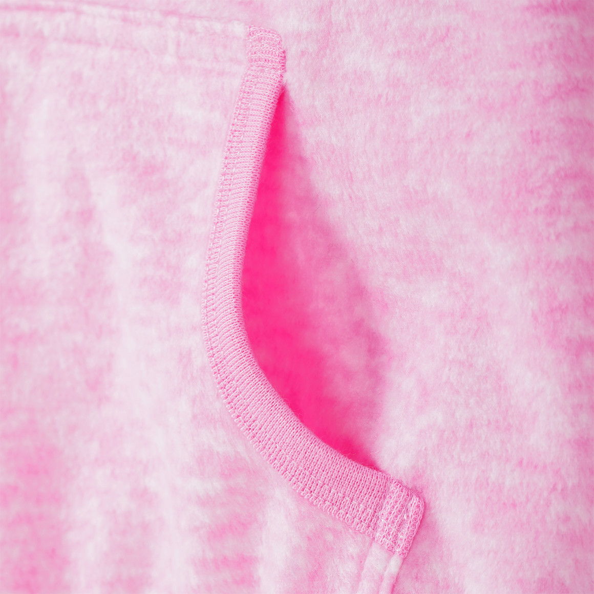 Mädchen Fleeceshirt in Melange-Optik