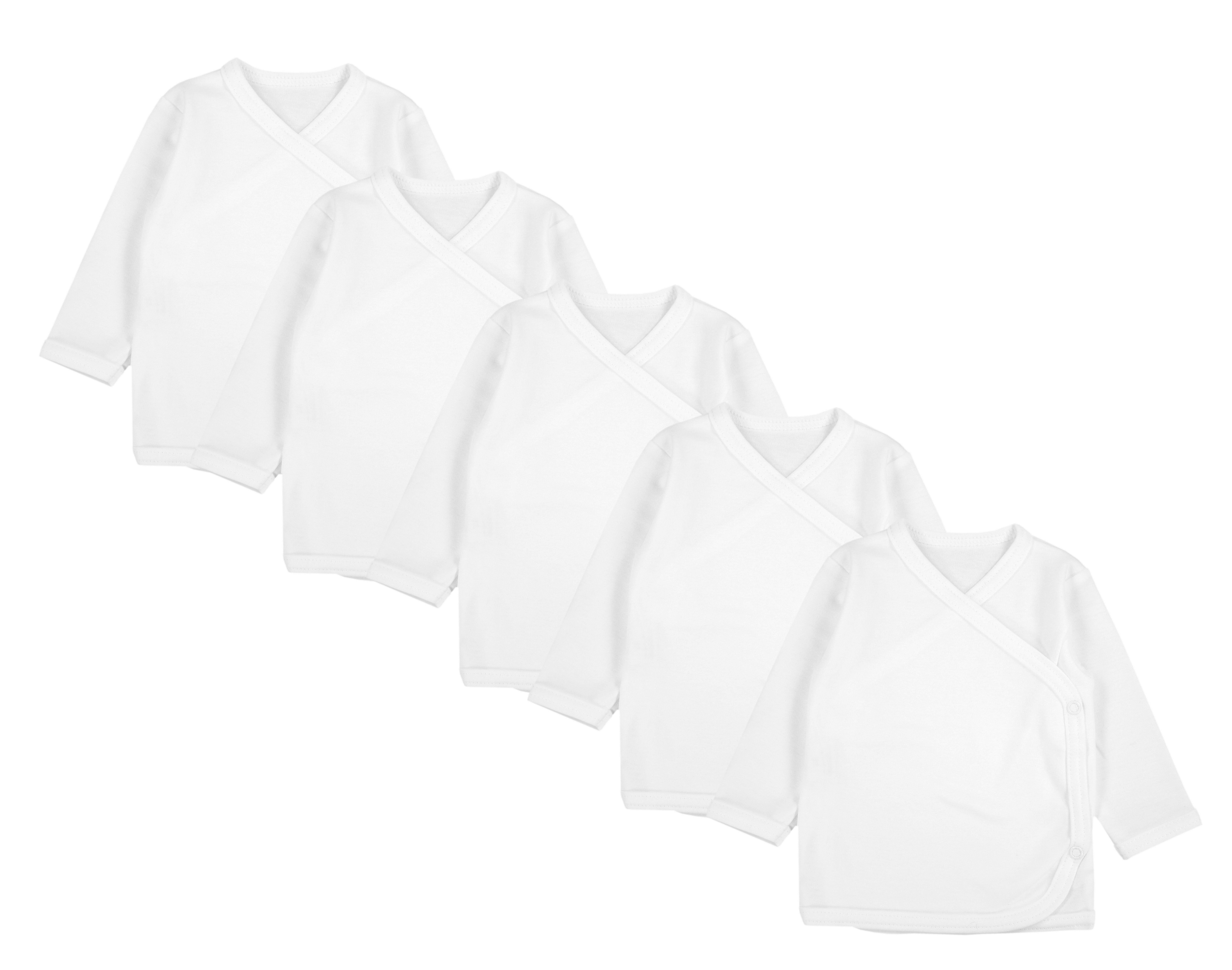 TupTam Wickelshirt Unisex Baby Langarm 5er Set aus OEKO-TEX zertifizierten Stoffen (5-tlg)