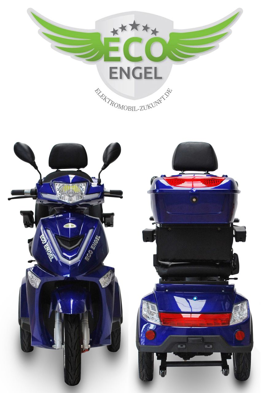 ECO ENGEL Senioren Roller ECO ENGEL 504 Blau, Blei Akku, 25 KM/H