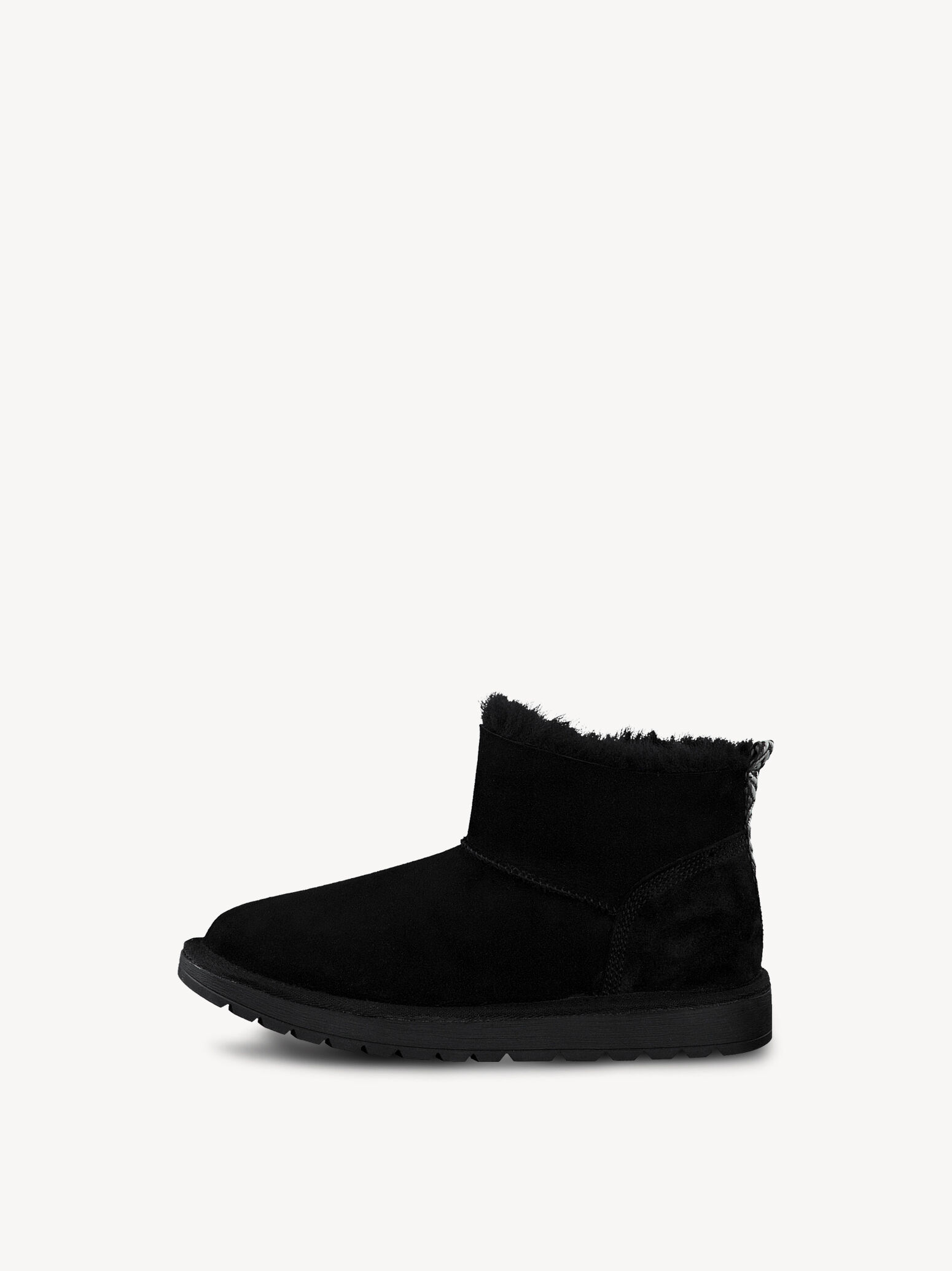 Bottine en cuir - noir doublure chaude