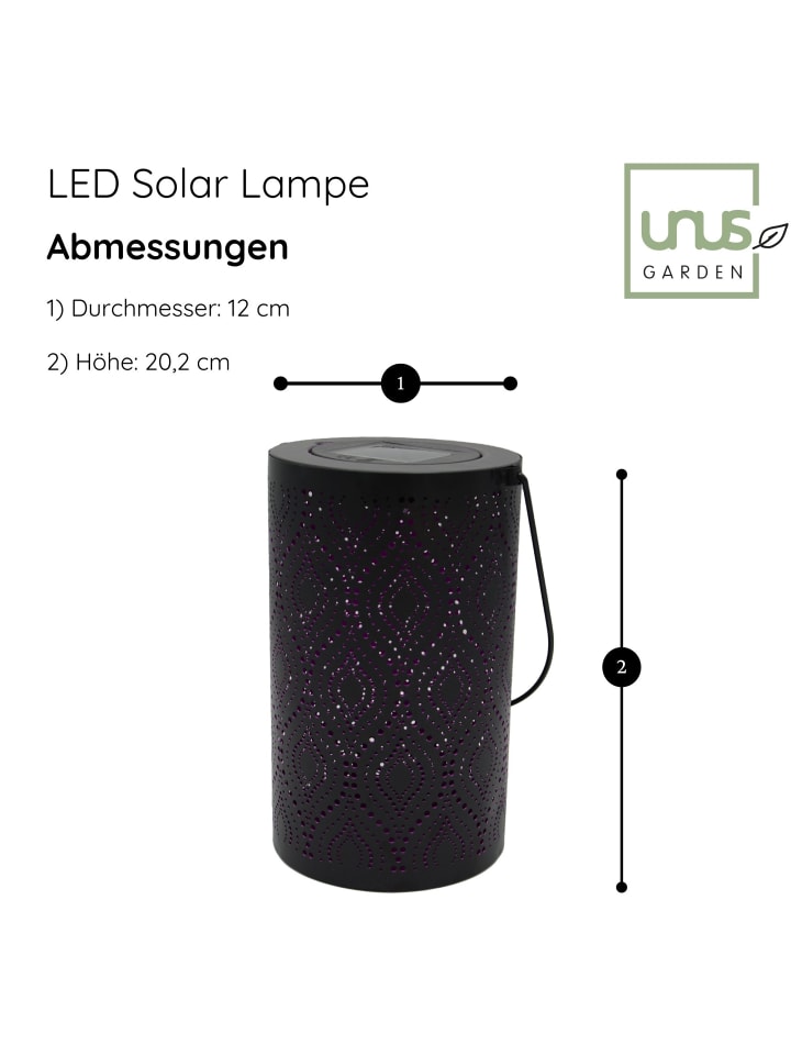 UNUS Solar-Laterne Solarleuchte in Lila günstig kaufen onesize