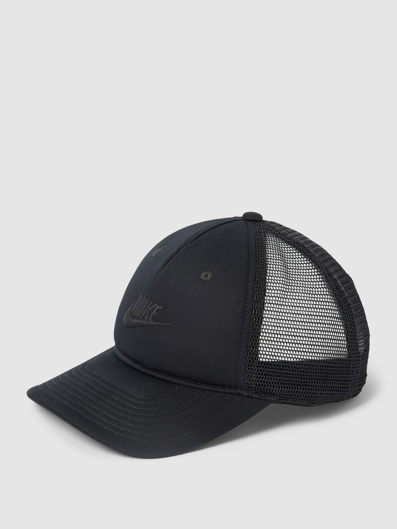 Cap mit Label-Stitching in schwarz