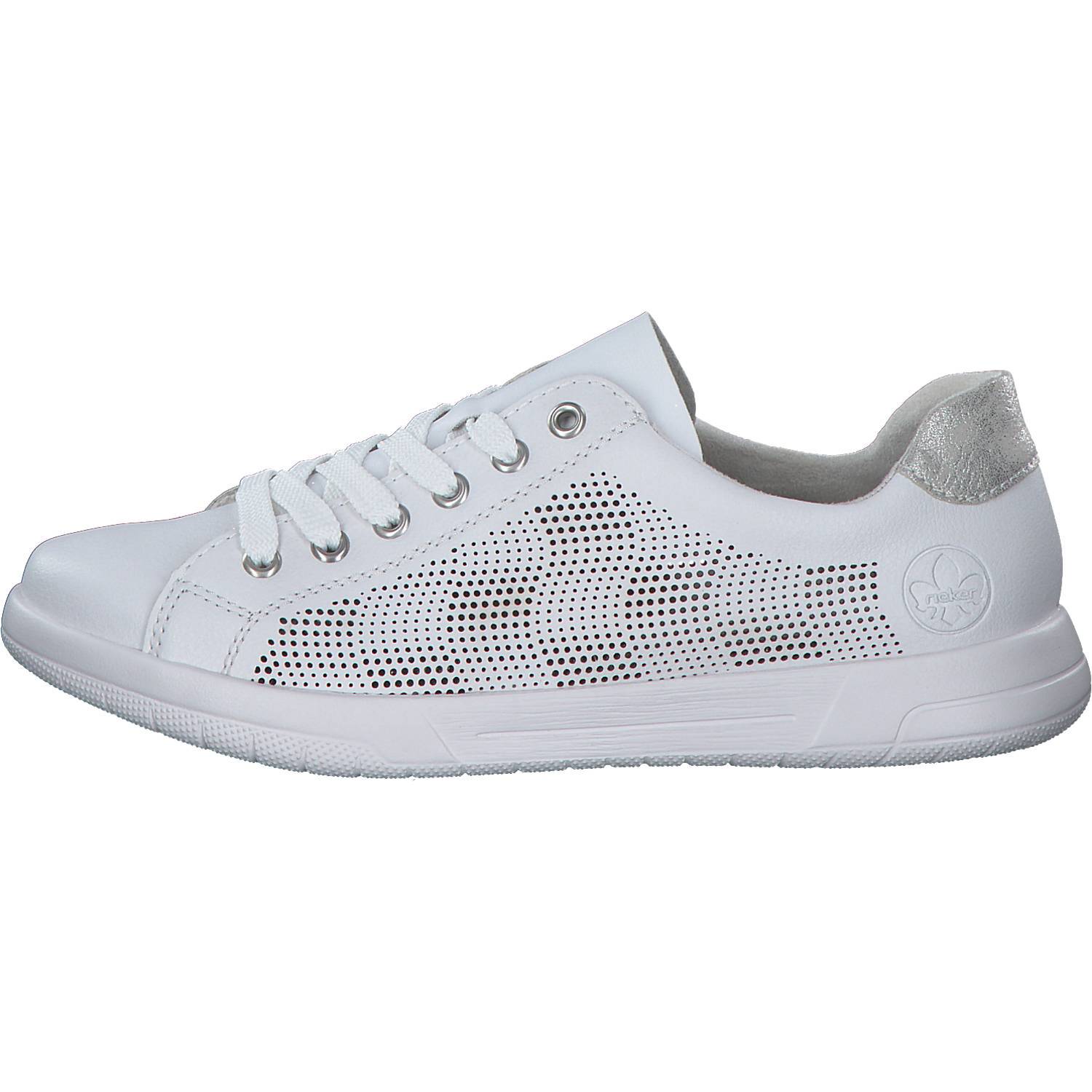 Rieker 45606, Schnürschuhe, Damen, Weiß