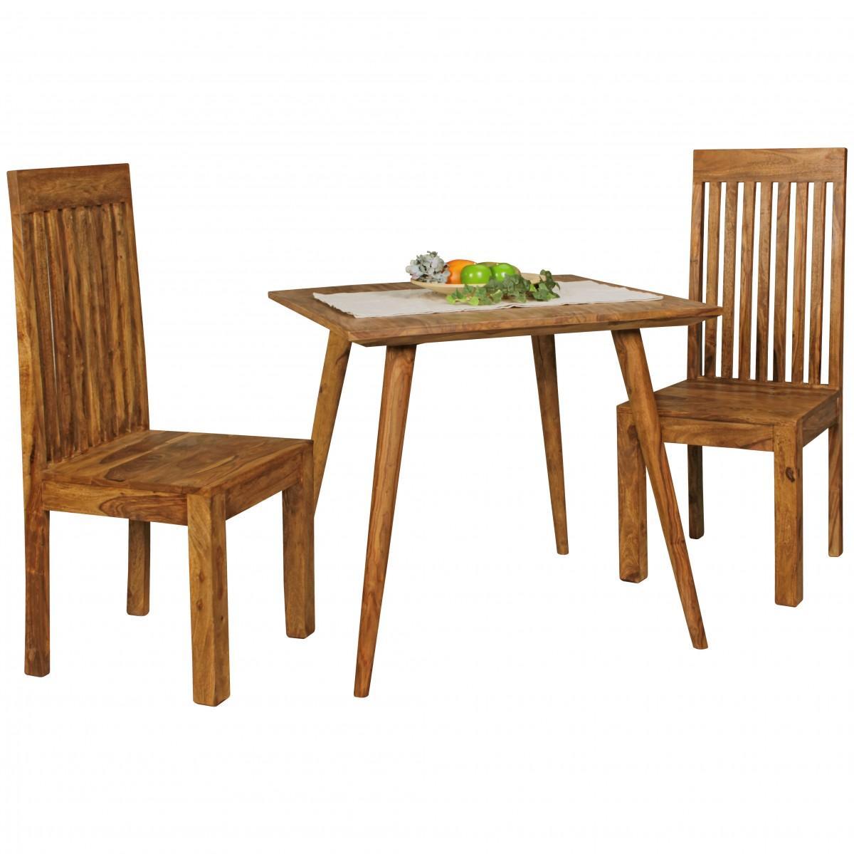 Wohnling Esszimmertisch REPA Massivholz 80 x 80 x 76 cm