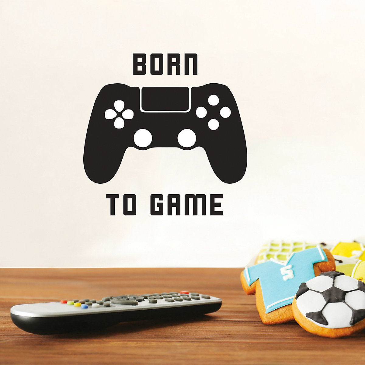 Wandsticker Born to Game, 4 tlg.