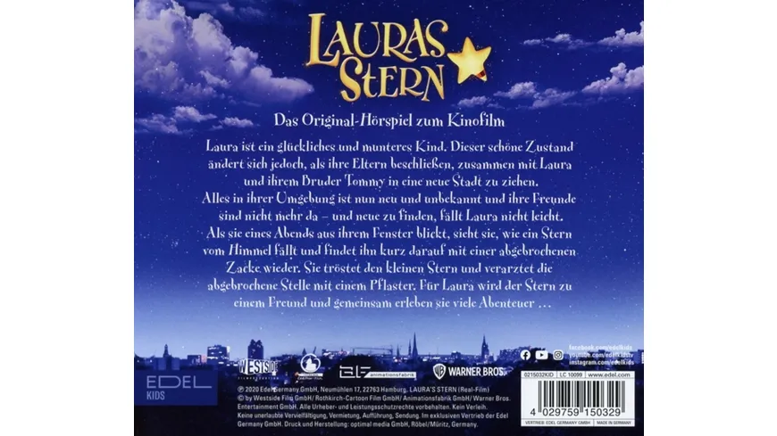 Hörspiel zum Kinofilm 2020 Lauras Stern