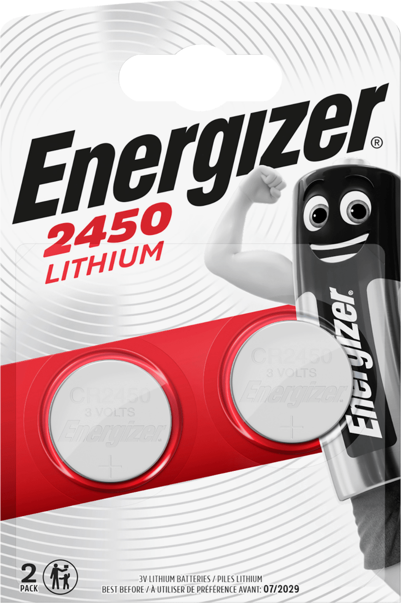 Batterien\tKnopfzelle CR2450, 2 St