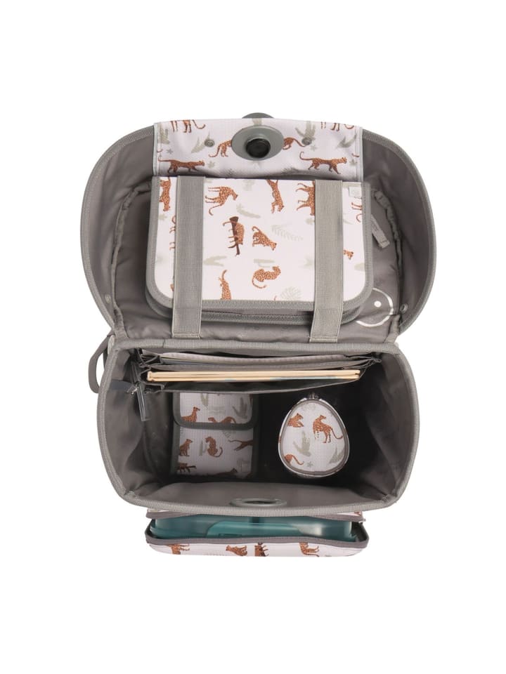 SCHOOL-MOOD Champion Maxx Schulranzen-Set in Leopard günstig kaufen onesize