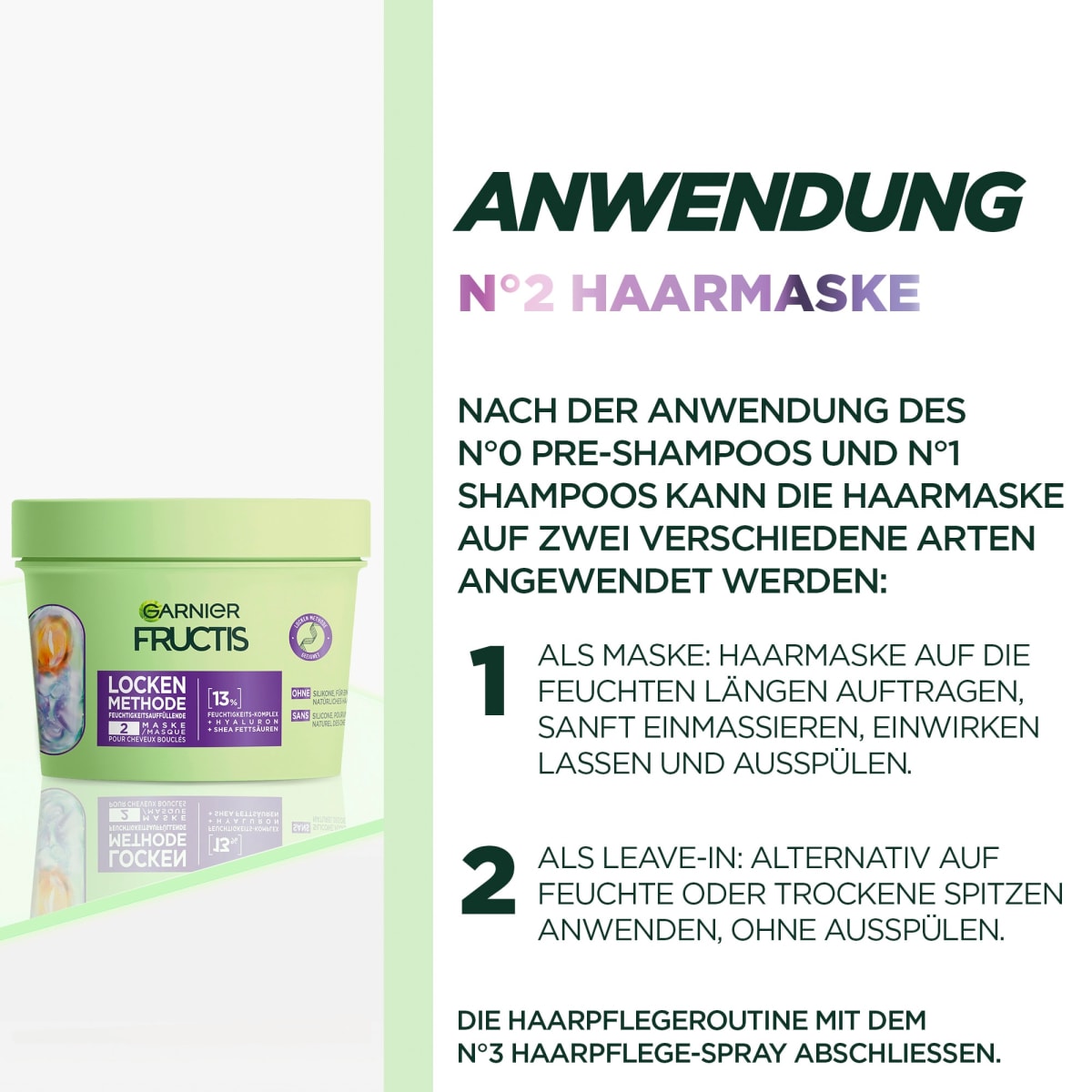 Haarmaske Locken Methode Feuchtigkeit, 370 ml