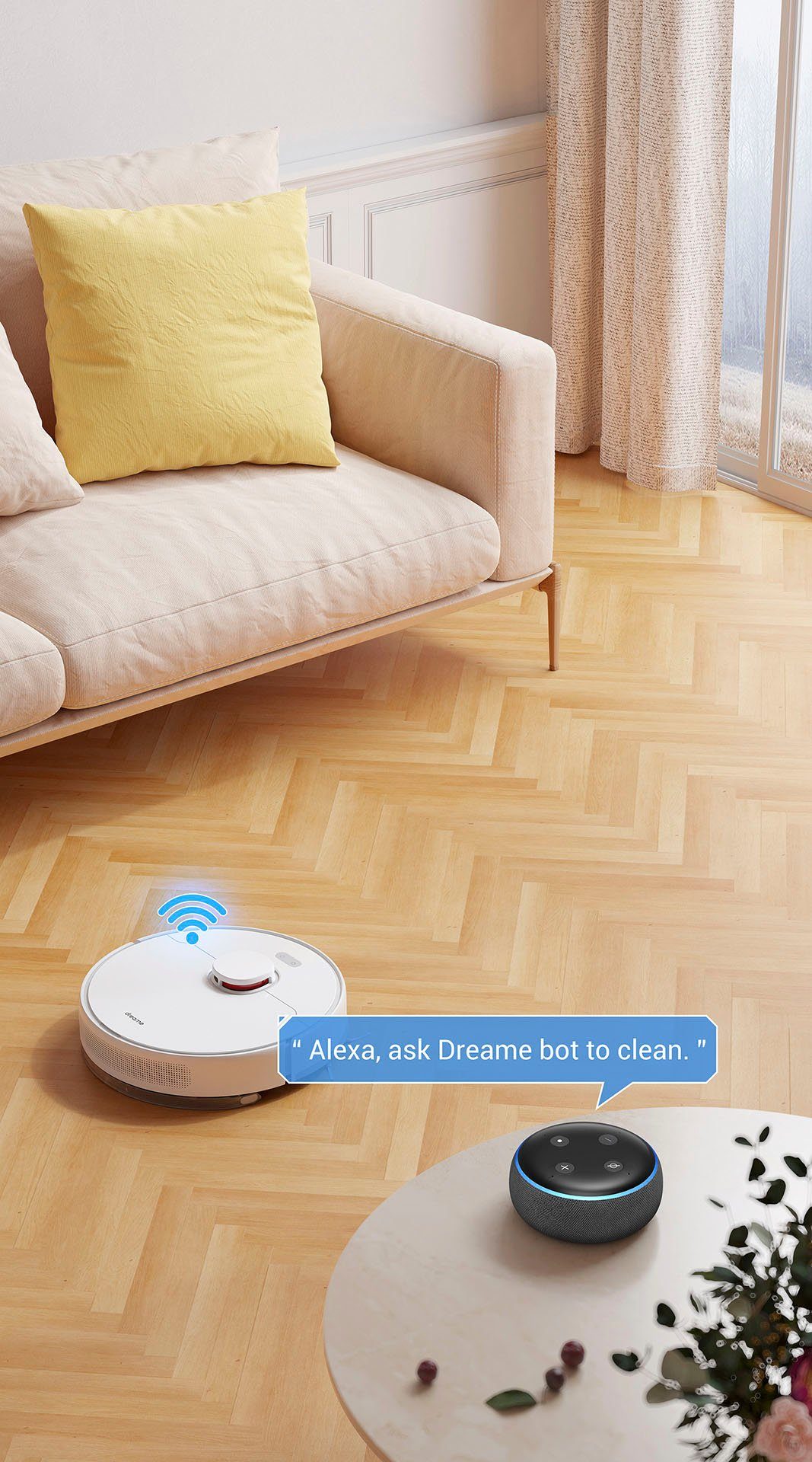 dreame Saugroboter Dreame D10 Plus;, 46 W, mit Wischfunktion und Absaugstation