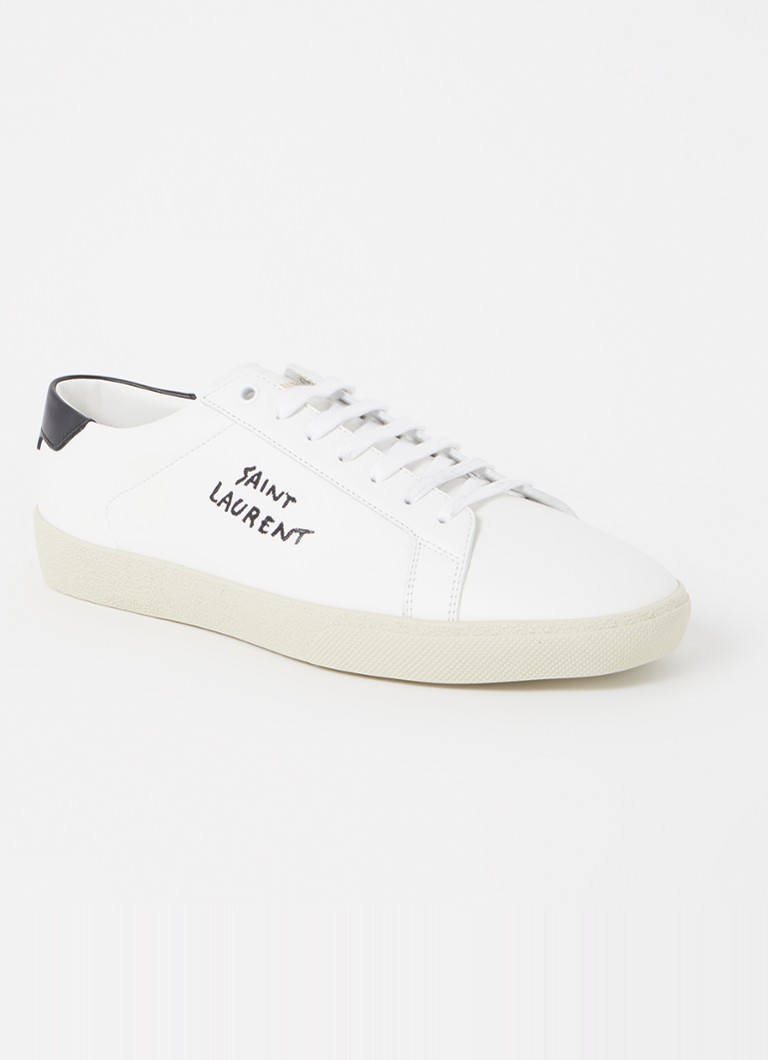 Sneakers Saint Laurent Signa in pelle con logo ricamato
