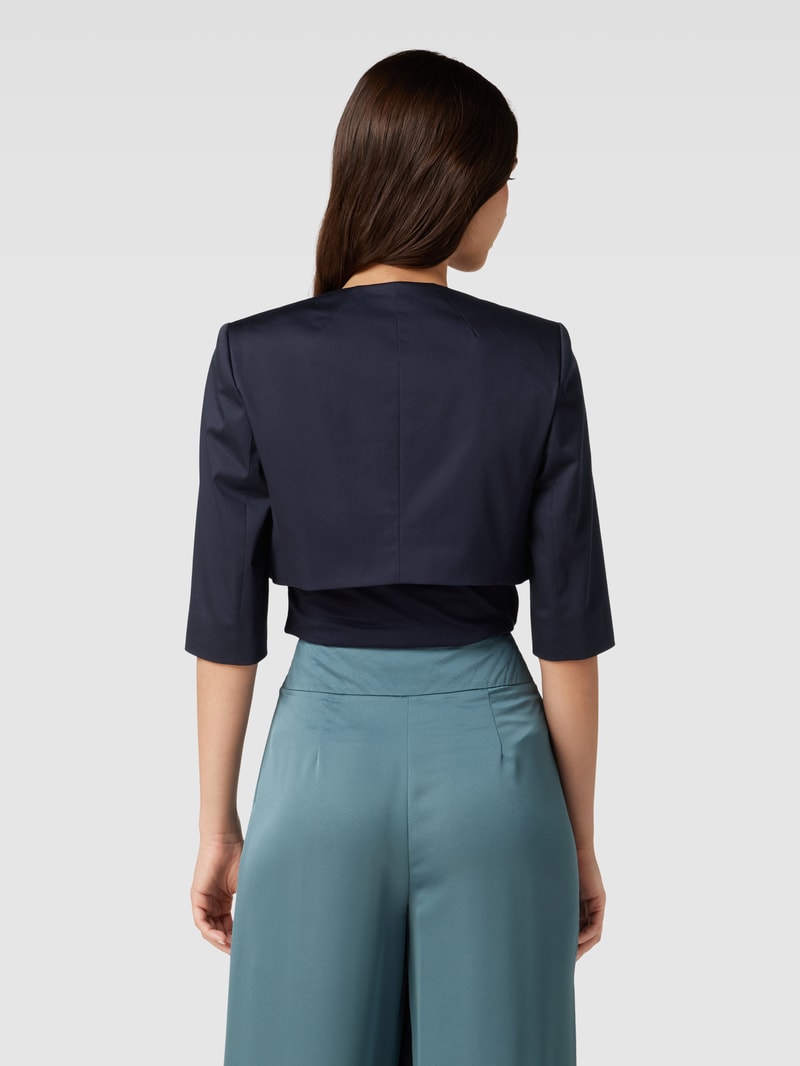 Bolero mit 3/4-Arm in marineblau