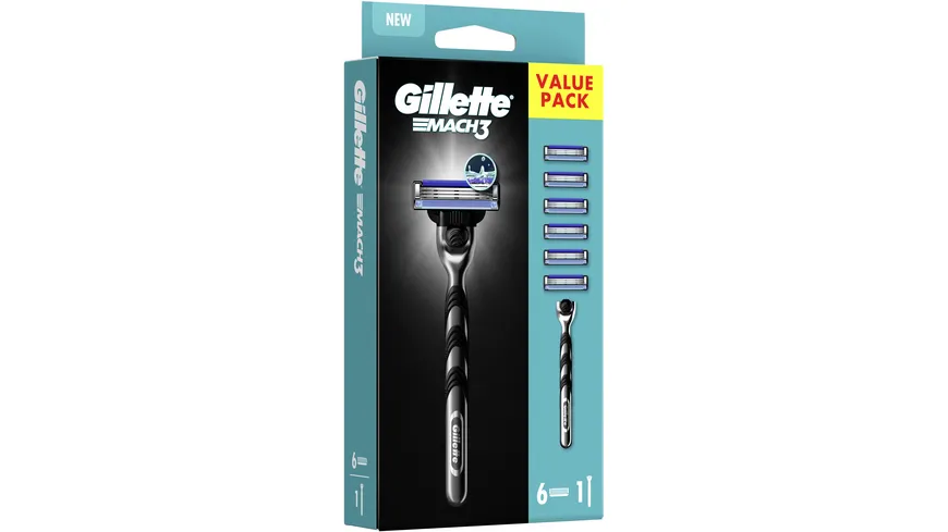 Gillette MACH3 Klingen 6 Stück + Handstück