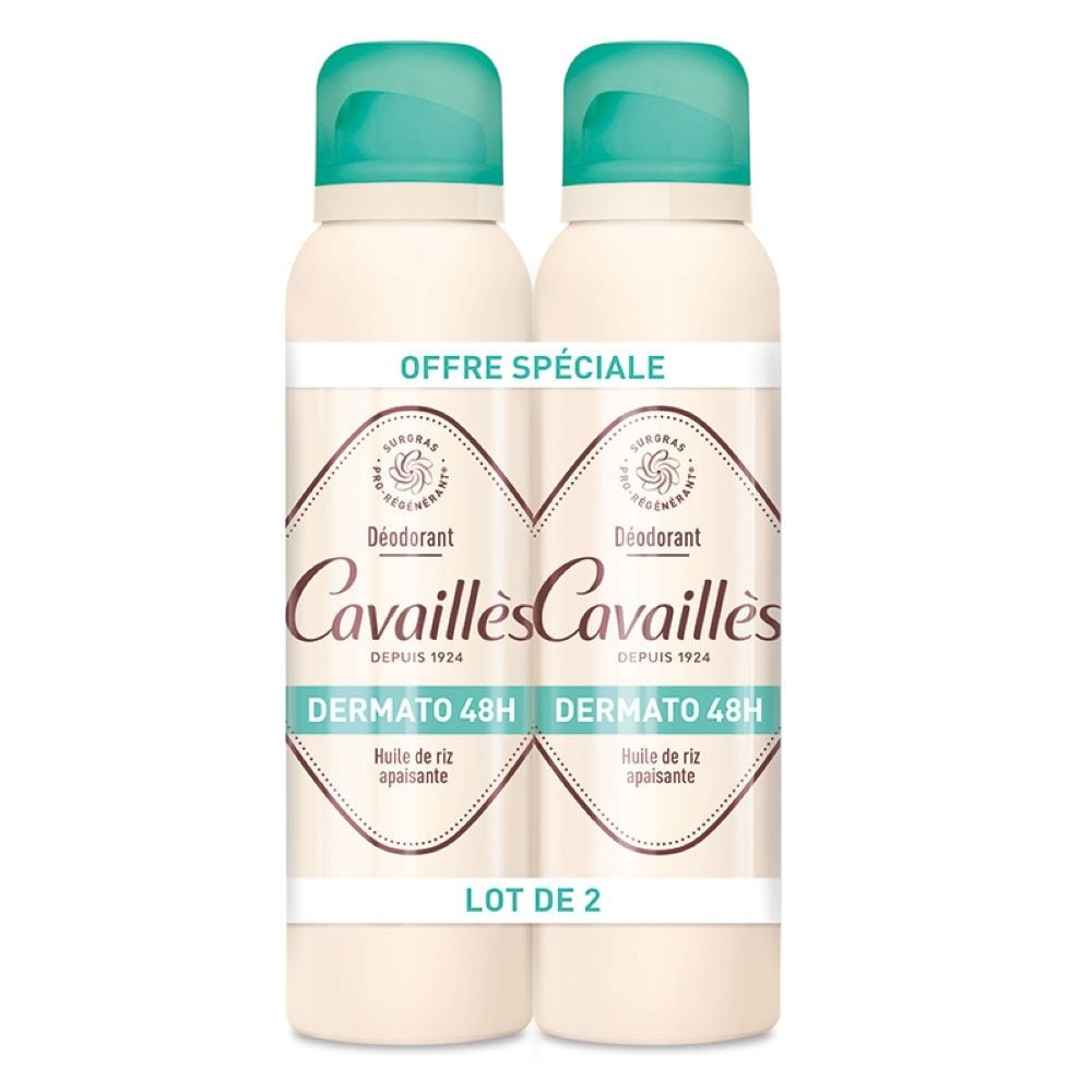 Cavaillès DERMATO 48H SPRAY 150MLX2 DEODORANTS