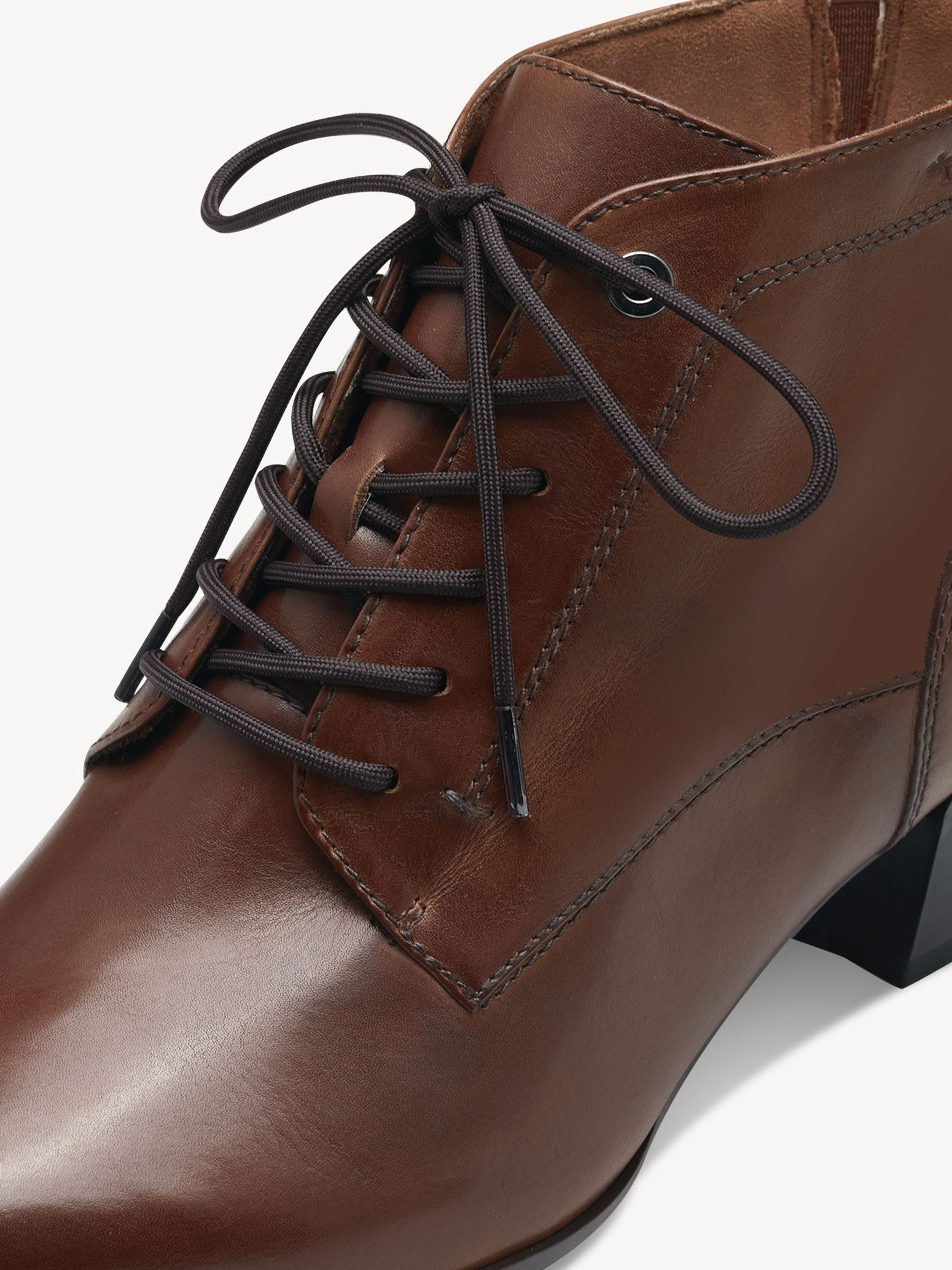 Bottine en cuir - marron
