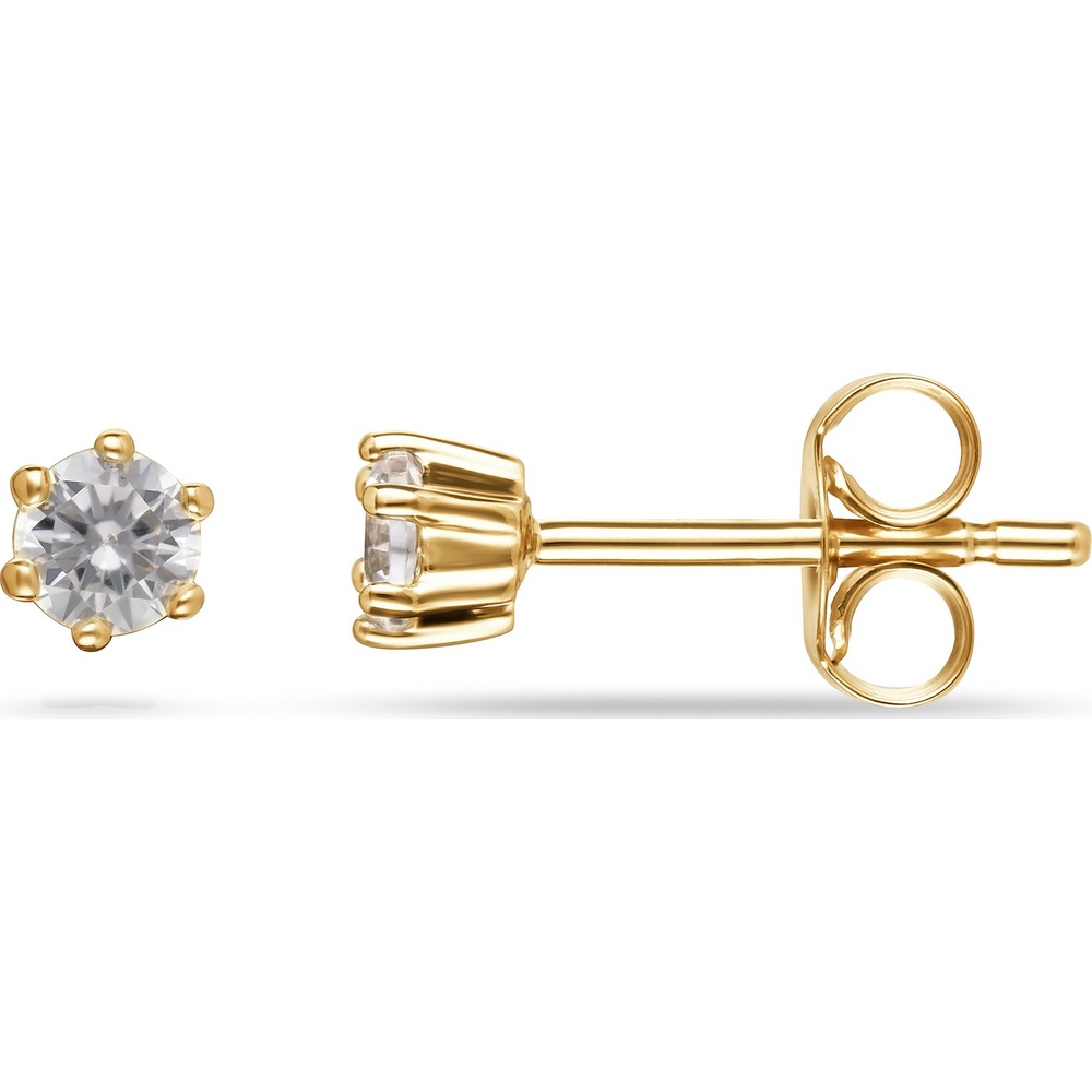 FAVS Boucles d'oreilles à fermoir à poussette 375 Or jaune Boucles d'oreilles