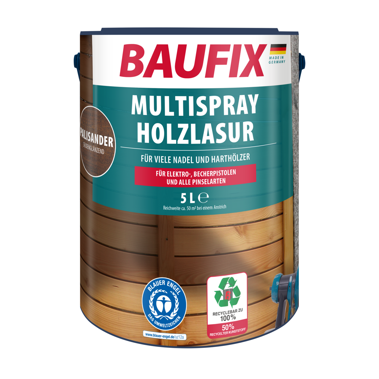 Baufix Multispray-Holzlasur palisander