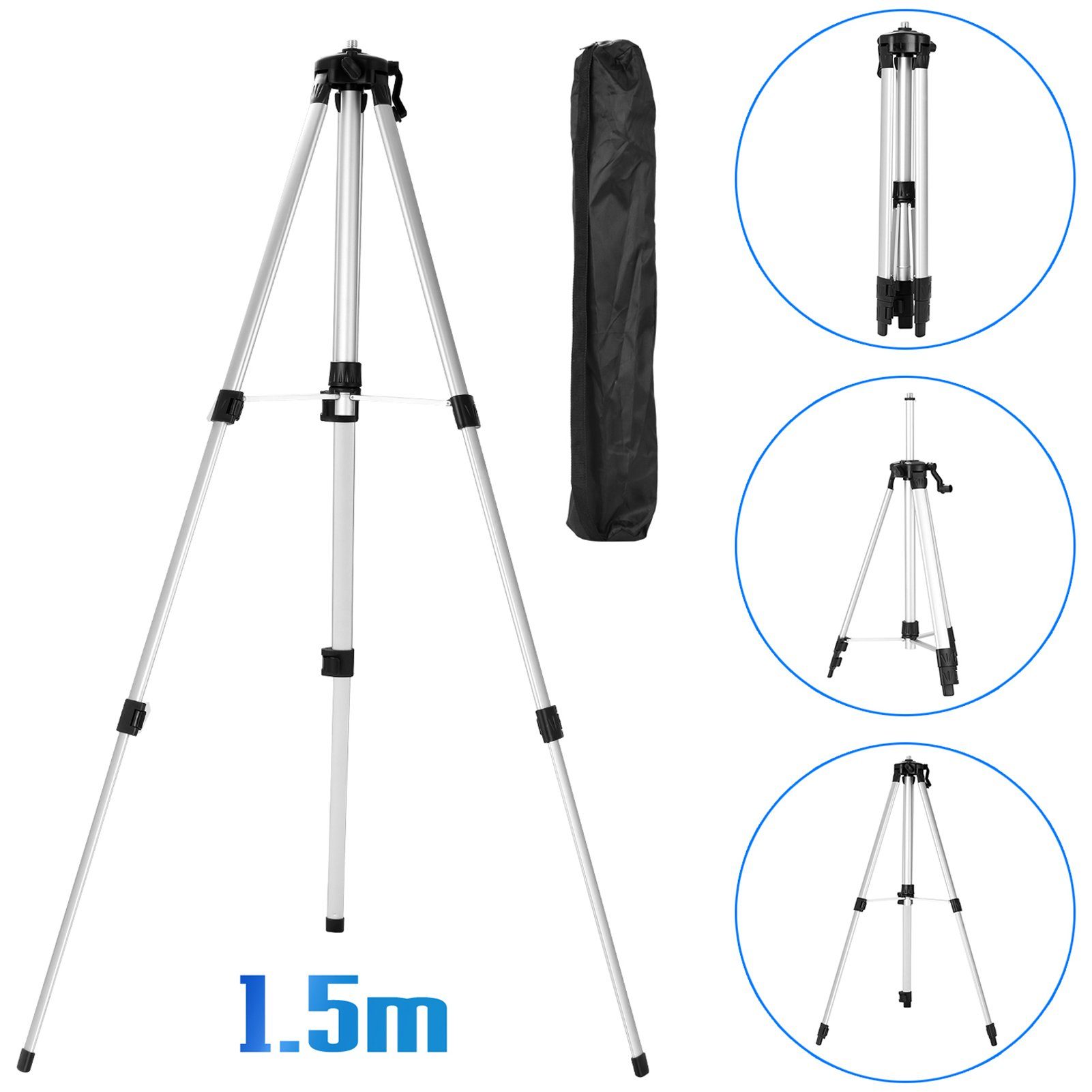 Tidyard Linienlaser 3D-Laser-Level-Tool 12 Linien mit 1,2 m Stativ