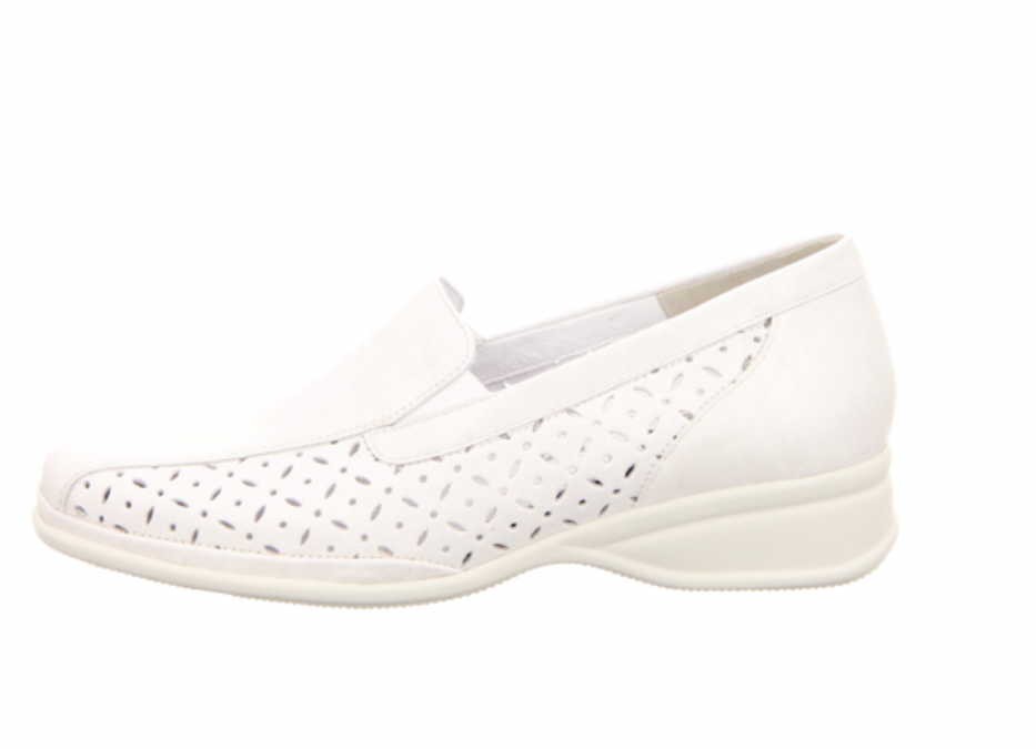 SEMLER Klassische Slipper weiss Ria