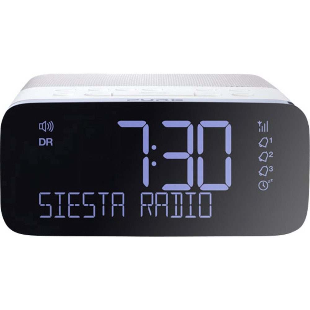 Pure Pure Radiowecker DAB+, UKW USB Weiß, Schwarz Radio