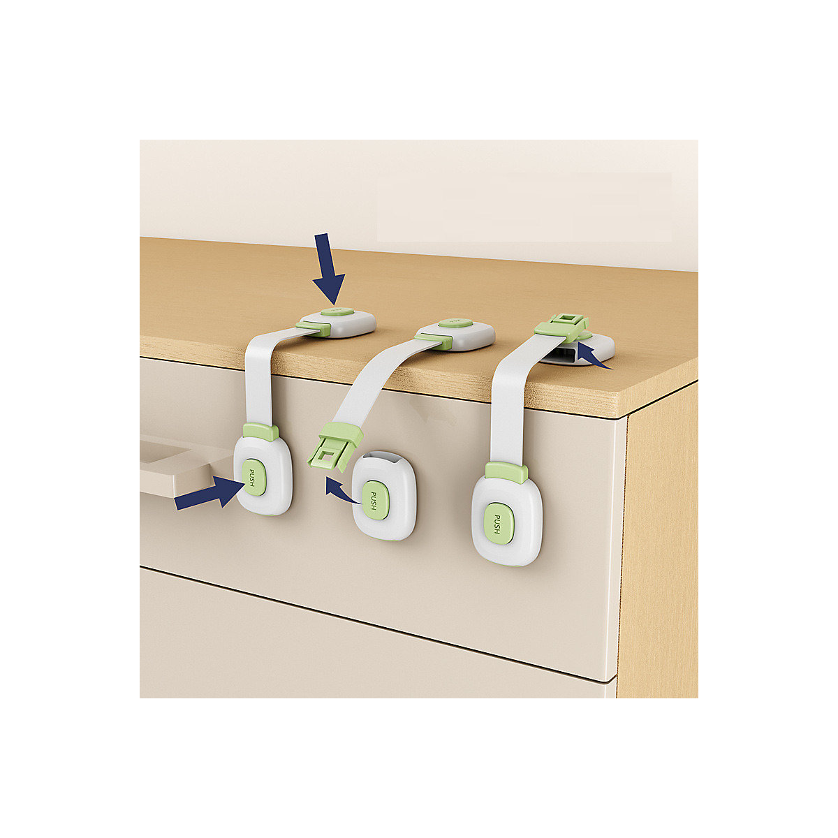 Kindersicherung Kindersichere Schubladenverschlüsse