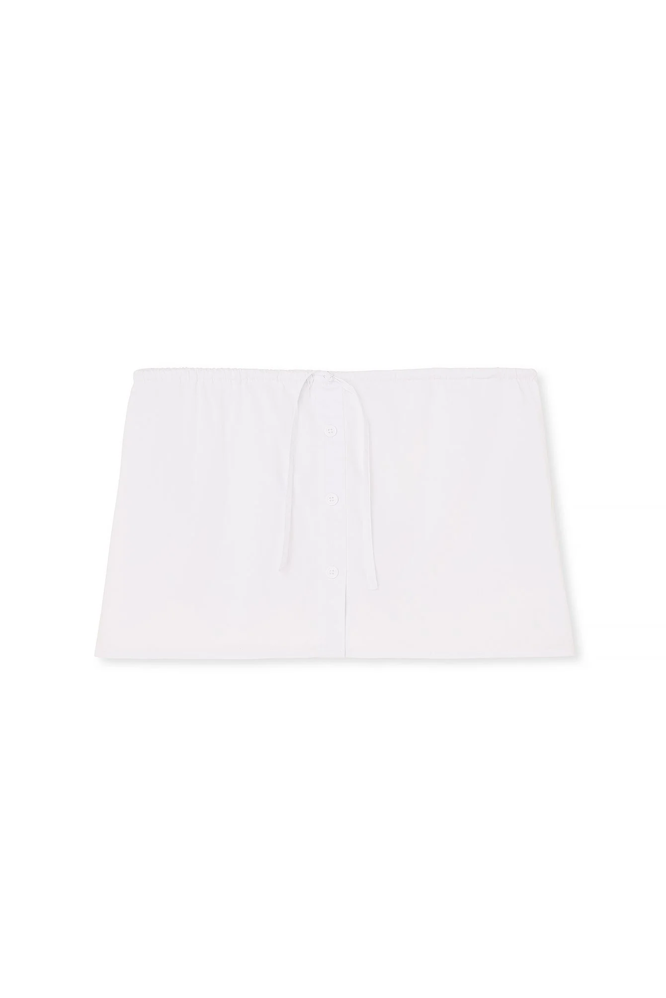 Drawstring Waist Mini Skirt
