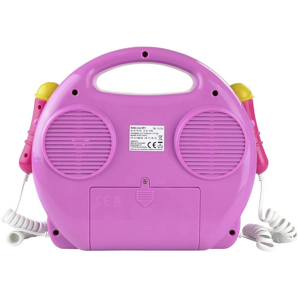 X4-TECH Kinder CD-Player CD-Player (Inkl. Mikrofon)