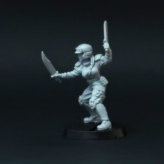 Female Brigade: Soldiers in Melee (28mm) (5)