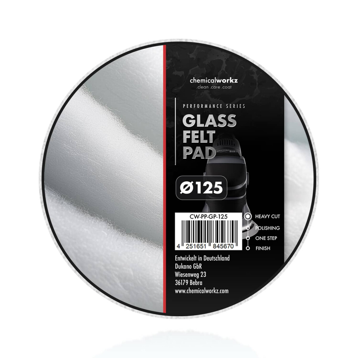 chemicalworkz Glass Pad 125mm