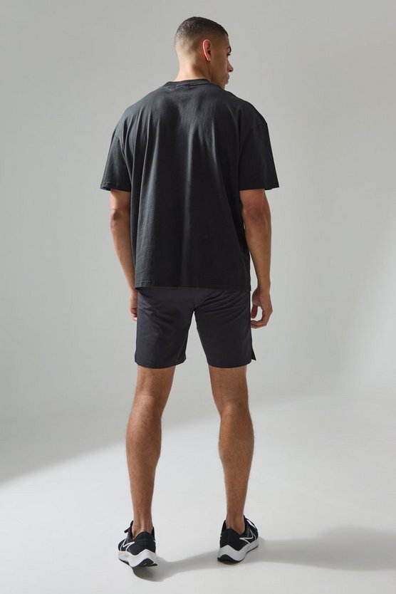 Man Active Oversize T-Shirt mit Sport-Logo