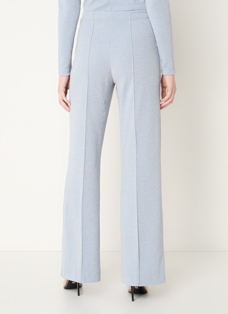 JOSH V Mirelle korkeavyötäröiset, leveälestiset lurex-housut
