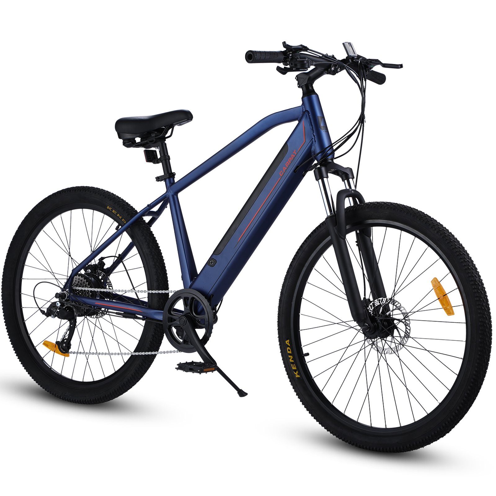 CARPAT SPORT E-Bike 27,5 Zoll Elektrofahrrad Pedelec E-Citybike Herren Damen, 36V 10,6Ah, 8 Gang, Kettenschaltung, Heckmotor, (E-Mountainbike mit akku-ladegerat, mit werkzeug), Alu-Rahmen, E-bike Faltrad Cityrad